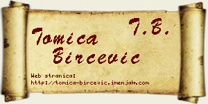 Tomica Birčević vizit kartica